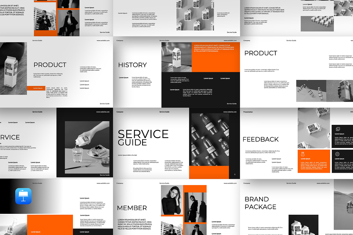 Service Guide Keynote Template, a Presentation Template by Spesifikstd (Photo 1 of 10)