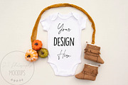 Fall Baby Bodysuit Mockup JPG, a Beauty & Fashion Photo by SC Photography & Design (Thumbnail 1 of 2)