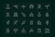 Alien and Sci Fi Icon Set, an Outline Icon by Prosymbols (Thumbnail 6 of 6)