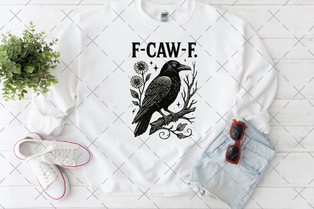F-CAW-F Halloween Raven, an Illustration by Craft Nest (Photo 4 of 5)