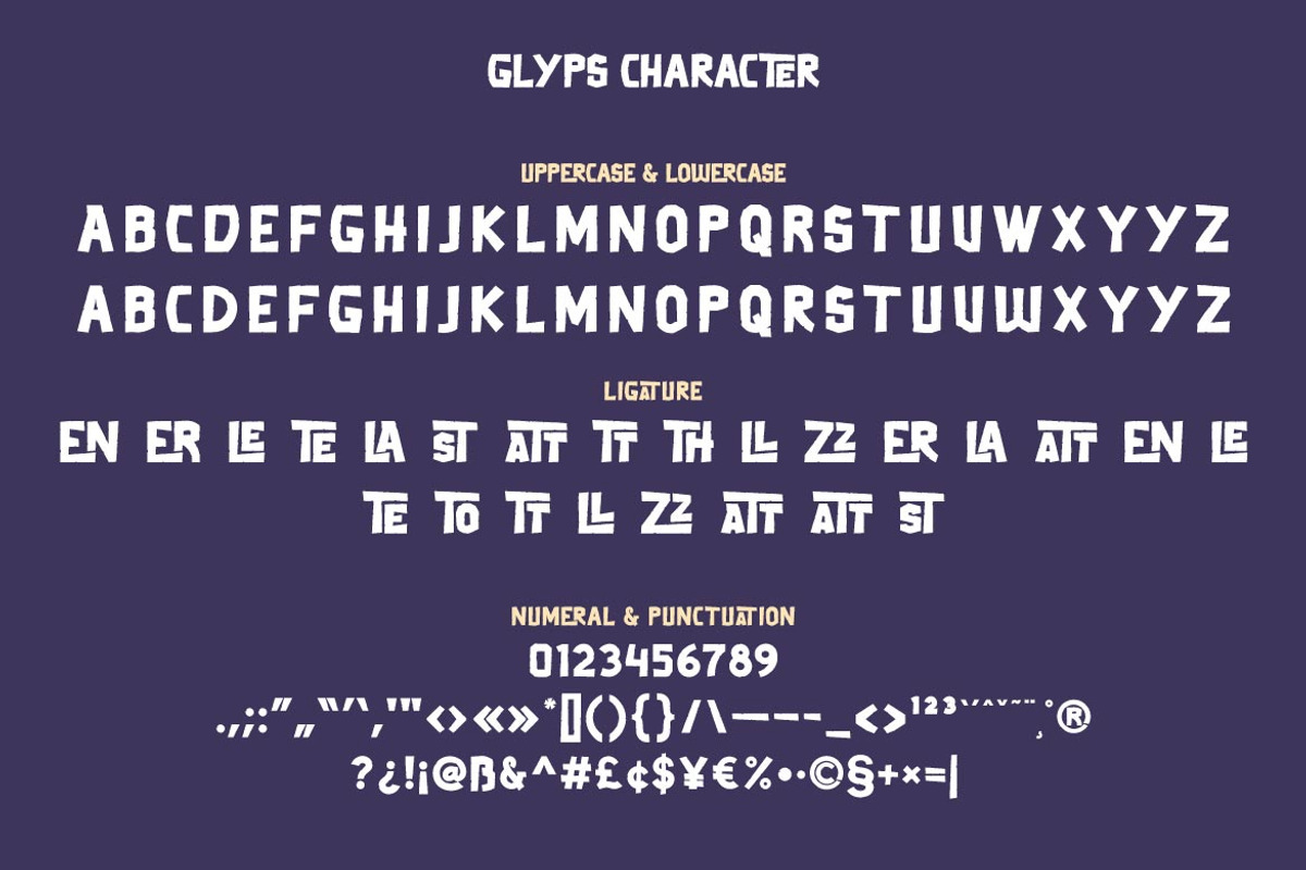 Thertole Unique Display Font, a Sans Serif Font by twinstd (Photo 13 of 14)