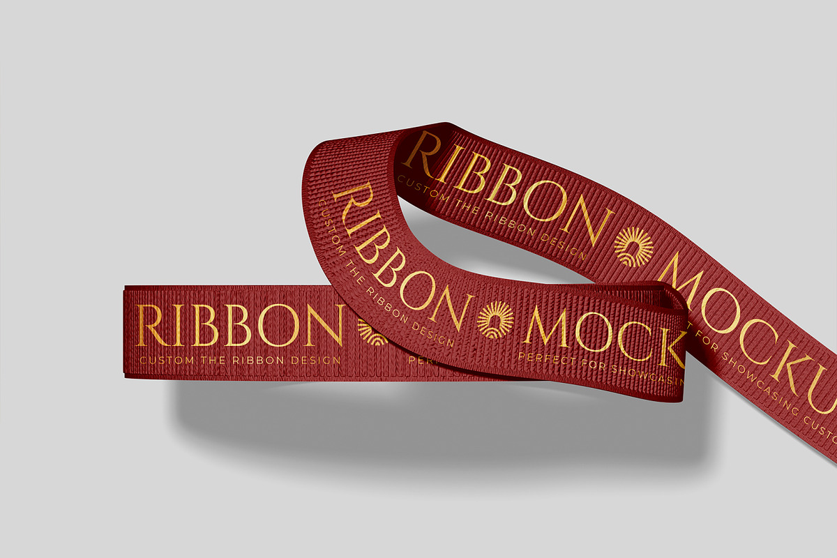 Ribbon Mockup, a Merchandise Mockup by Unerispace (Photo 4 of 5)
