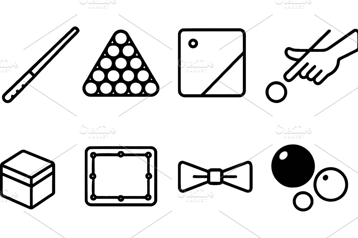 Vector illustration of billiard game, a Sport Illustration by ZinetroN