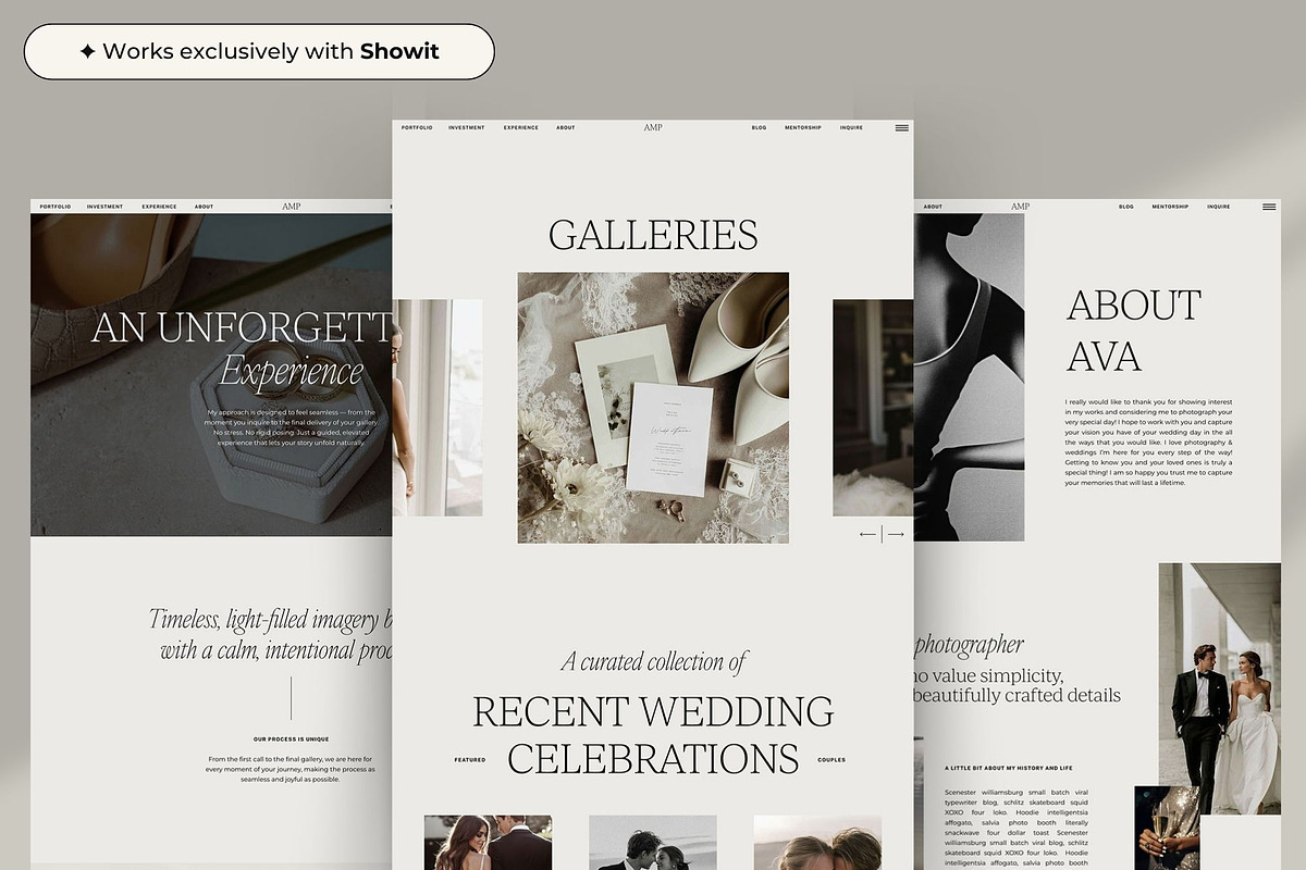 Showit Template Wedding Photographer, a Websites & App Template by Superhero Design Co. (Photo 5 of 5)