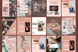 Fitness Coach Instagram Templates
