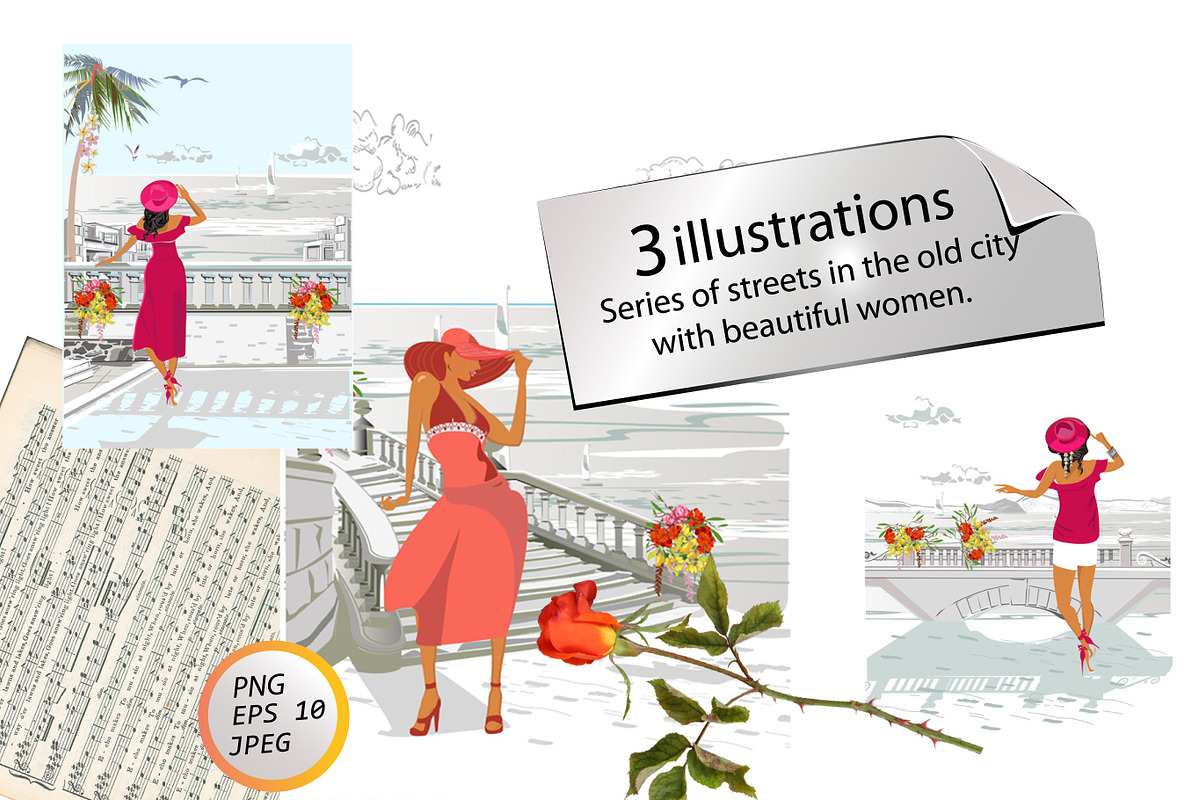 Beautiful woman in a red hat., a Food Illustration by Laifalight (Photo 1 of 8)