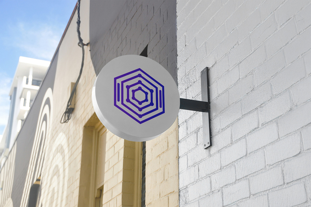 Modern Hexagonal Tech Radar Logo, a Branding & Logo Template by Vectorium Studio (Photo 2 of 9)