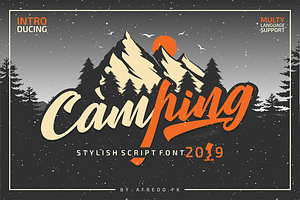 Camping Font Script