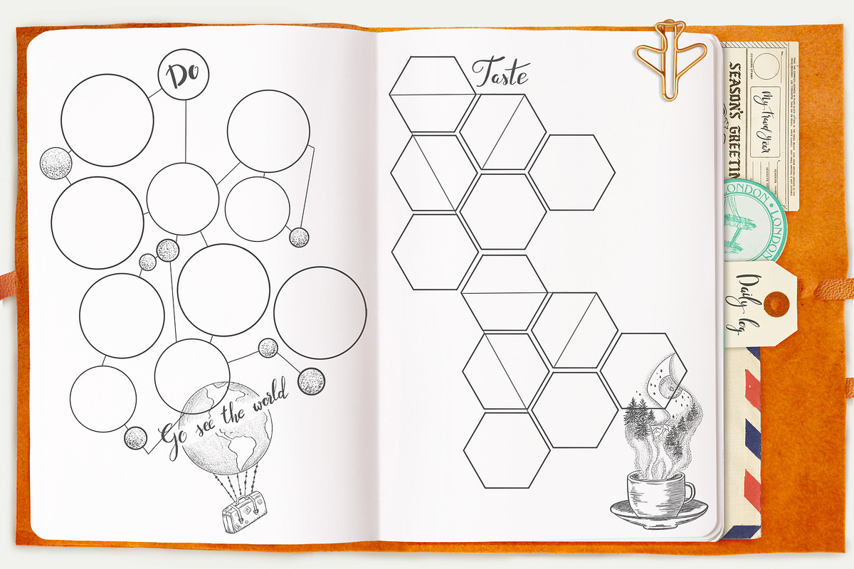 Travel planning kit, an Illustration by Kate Snitser (Photo 7 of 8)