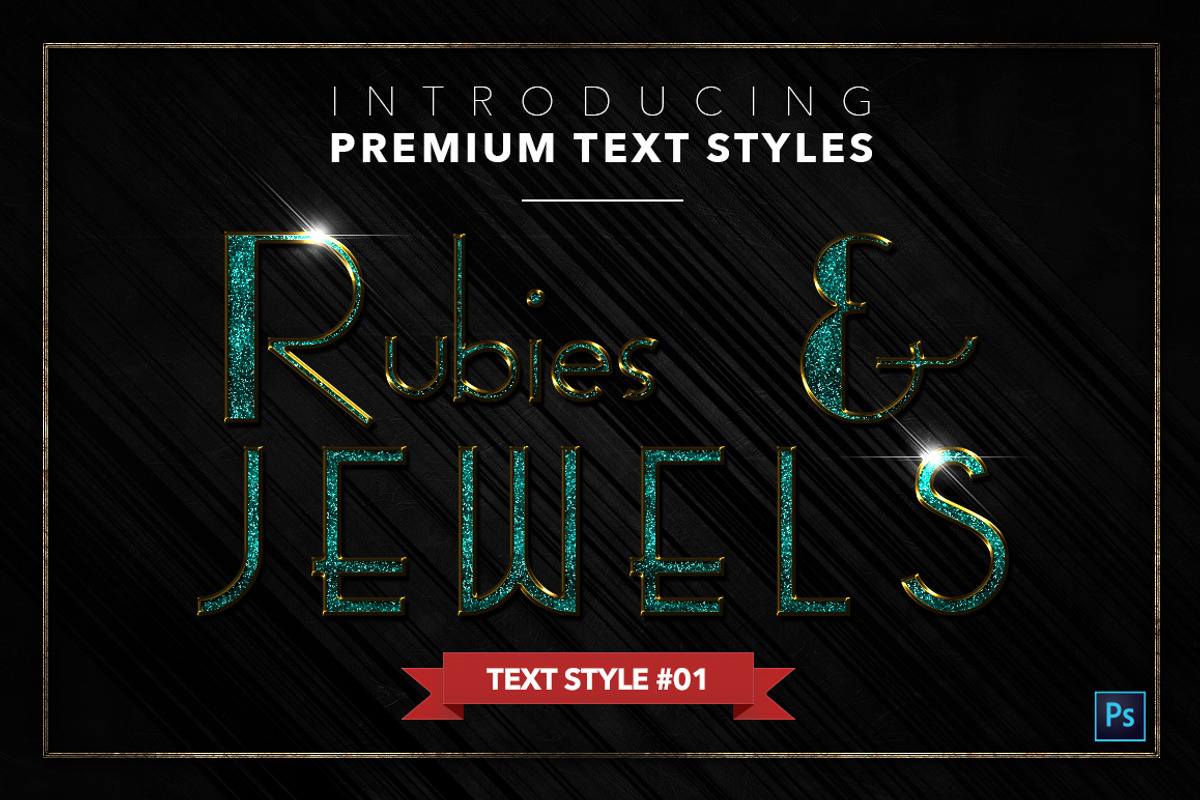Rubies & Jewels #3 - 20 Text Styles, a Layer Style Add-On by Jonas Stensgaard (Photo 2 of 23)