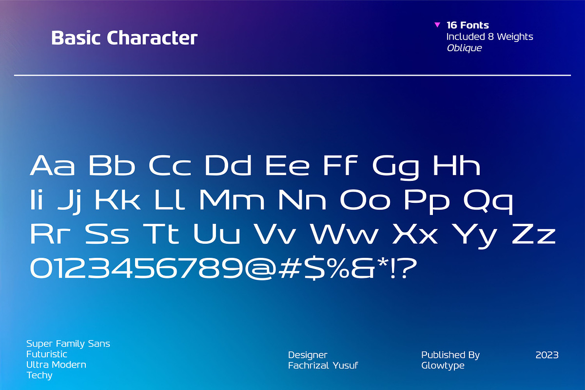 Gltp Starion Ultra Expanded, a Sans Serif Font by Glowtype (Photo 7 of 7)
