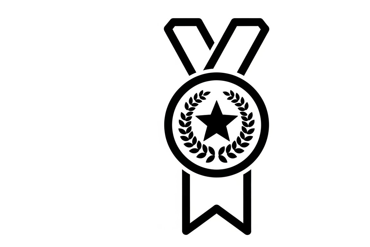Modern medal icon vector logo design, an Illustration by Amazin_art (Photo 28 of 29)