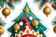 10 Festive Clown Ornaments Bundle, an Illustration by ETARA by Mea Hau (Thumbnail 3 of 6)