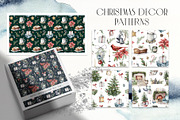 Classic Abstract Christmas patterns, an Animal Illustration by Yuliya Derbisheva (Thumbnail 4 of 9)