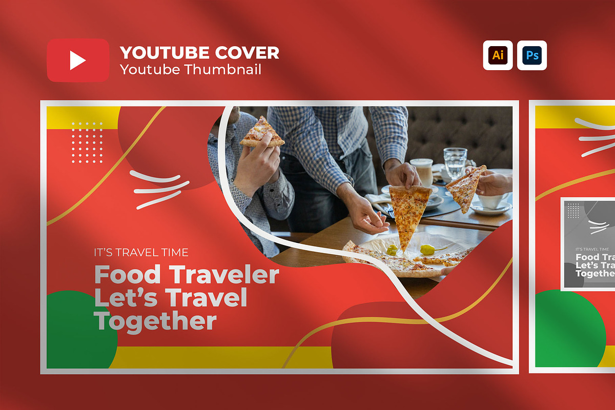 Food Travelers – Youtube Thumbnail, a Social Media Template by hekenostudio (Photo 1 of 4)