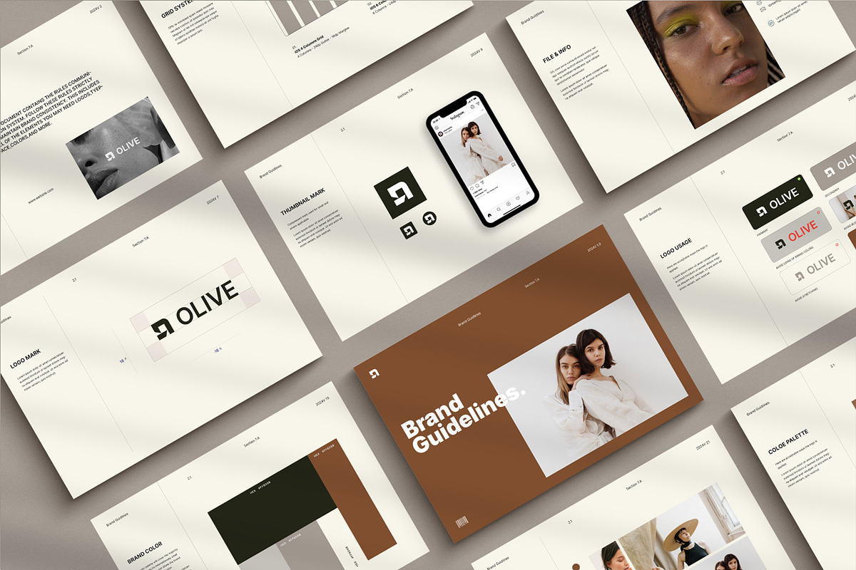 Olive-Brand Guidelines, a Brochure Template by S A N D Y (Photo 4 of 11)