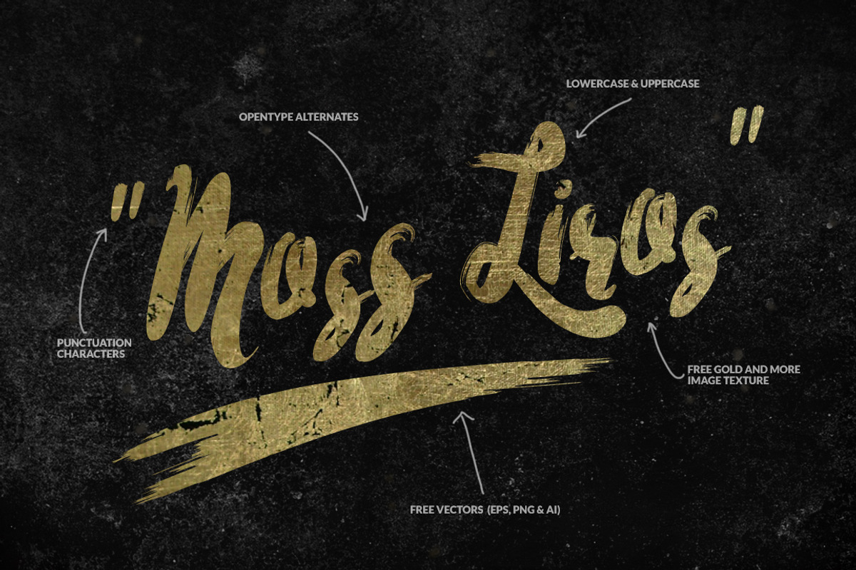 Tristan Brush Font + Bonus, a Script Font by Maulana Creative (Photo 4 of 5)