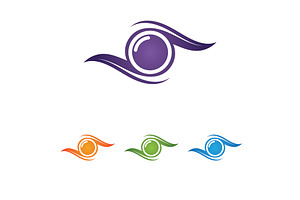 Abstract eye logo design. Vision, a Branding & Logo Template by LOGOCREATIVE