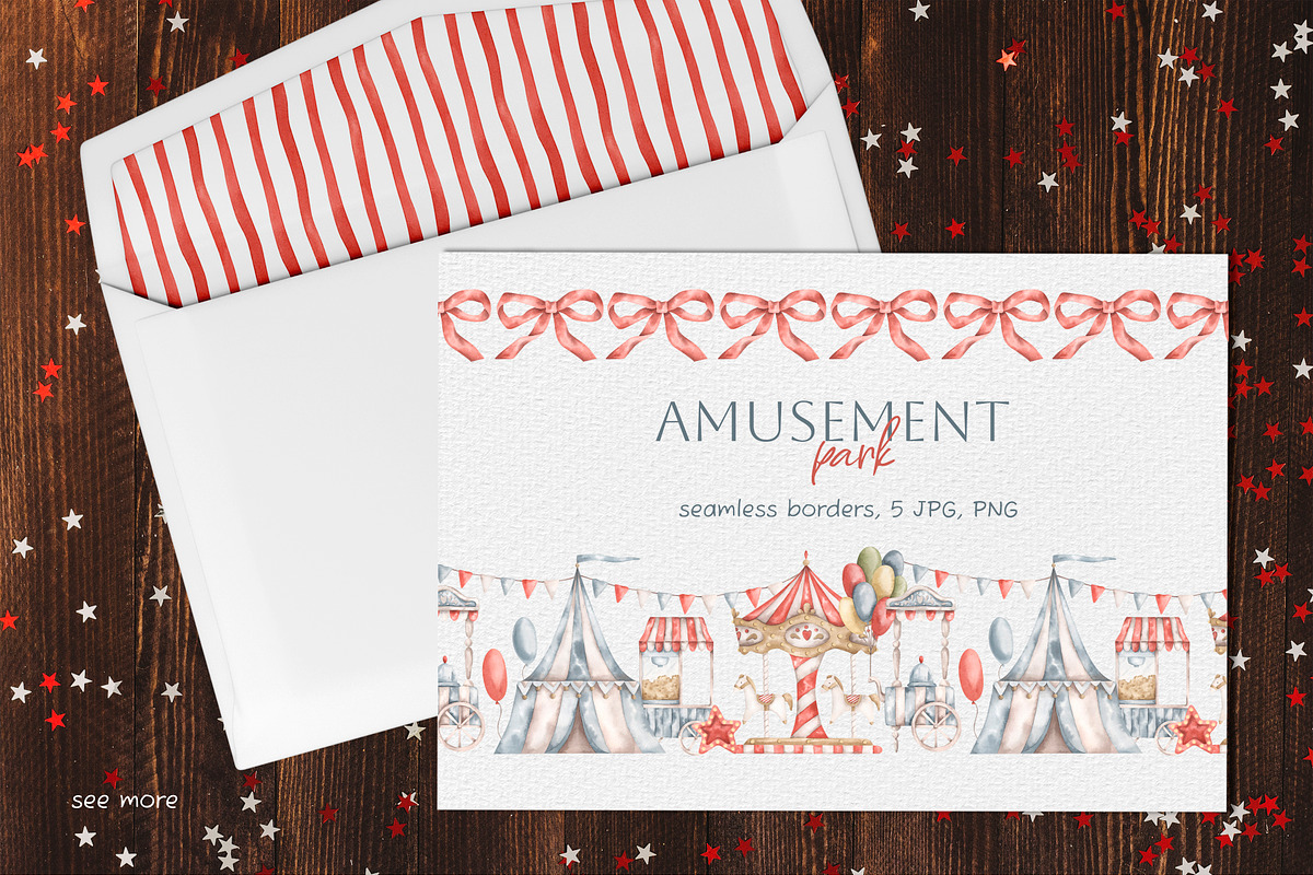 Amusement park, a Decorative Illustration by NellyaEgorova (Photo 5 of 8)