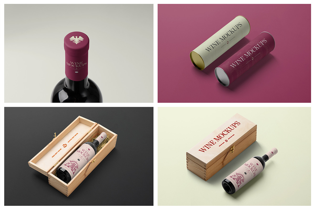 Studio Wine Mockups, a Packaging Mockup by Mr.Mockup™ (Photo 10 of 10)