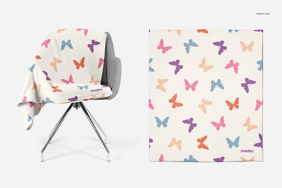 Fleece Blanket 2 Mockup Set, a Product Mockup by creatsy4 (Photo 3 of 8)