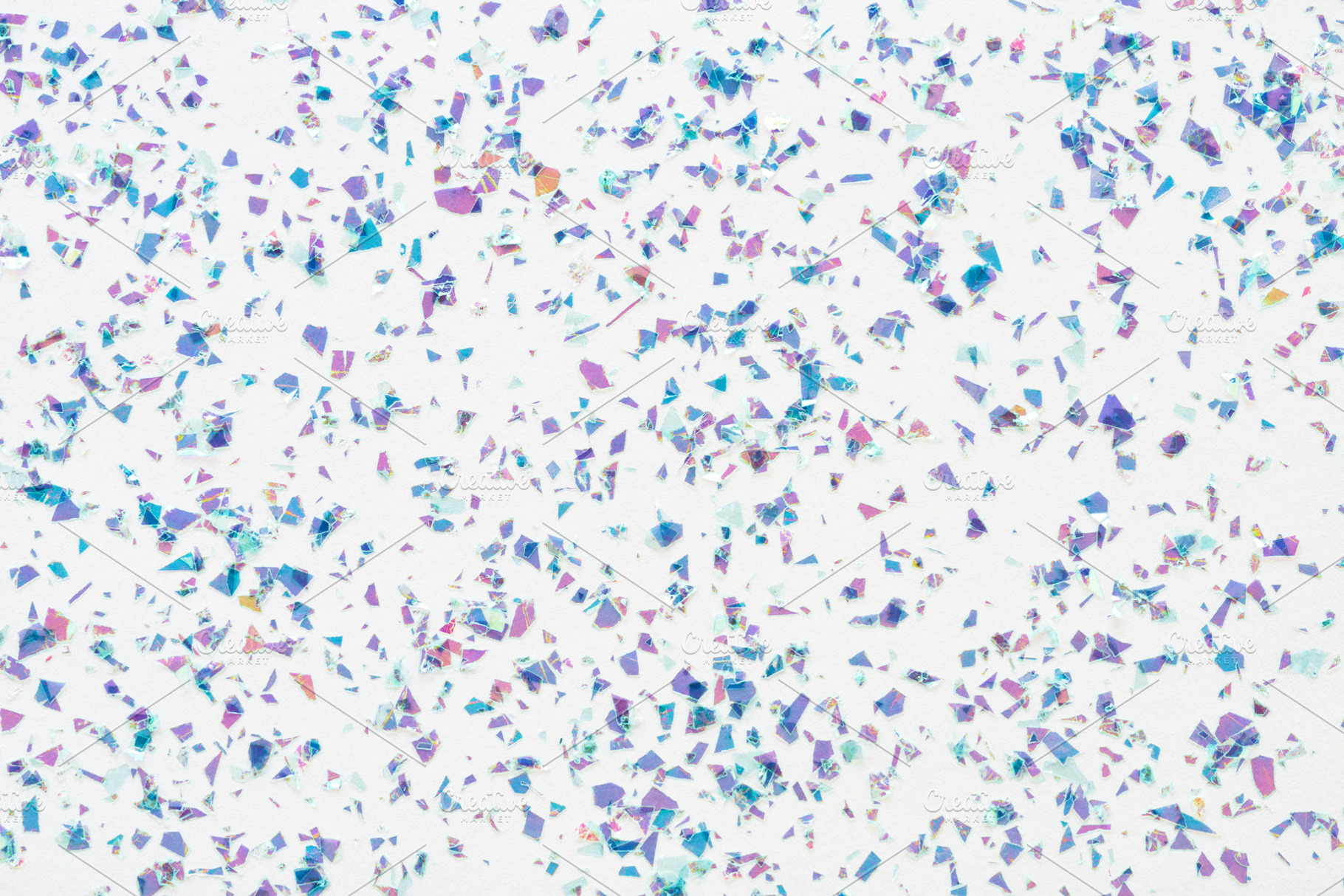 Blue glowing mica glitter confetti, an Abstract Photo by Julia Manga