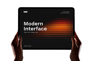 Modern Tablet Screen Mockup, an iPad Mockup by graphypix
