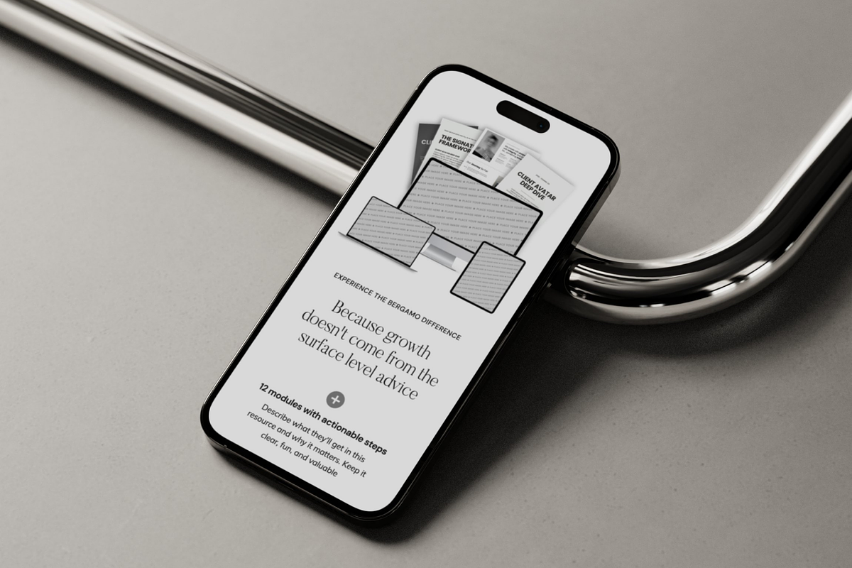 Showit Sales Page Template | Bergamo, a Websites & App Template by Designorina (Photo 8 of 8)