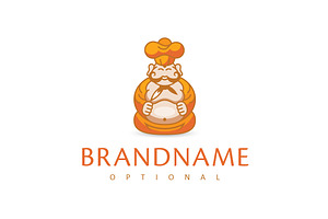 Chef Buddha Logo, a Branding & Logo Template by ARTE MIGUEL