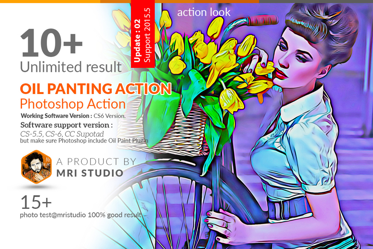 Oil Panting Photoshop Action, an Action Add-On by MRI STUDIO (Photo 1 of 10)