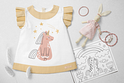 Oh My Unicorn: cute clipart for kids, an Animal Illustration by RinaKustova (Thumbnail 3 of 13)