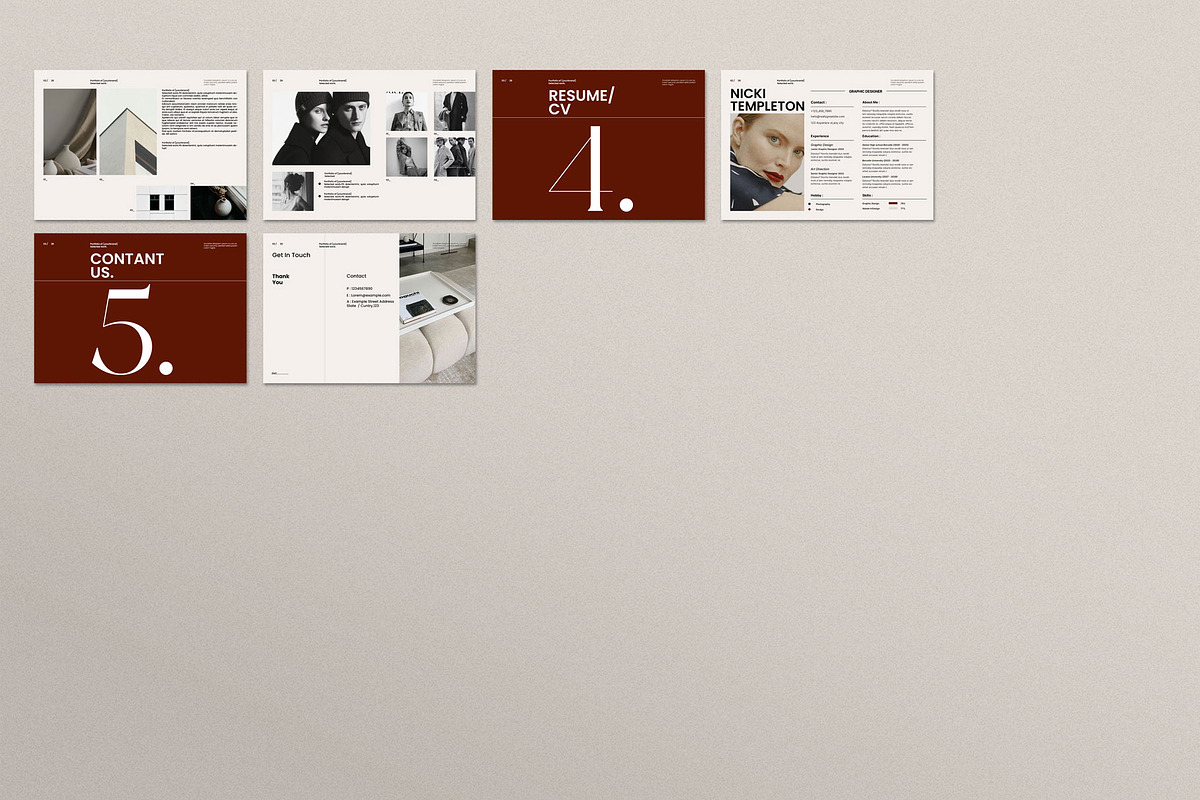 Neue Portfolio & Resume Template, a Brochure Template by Aura Agency (Photo 11 of 11)