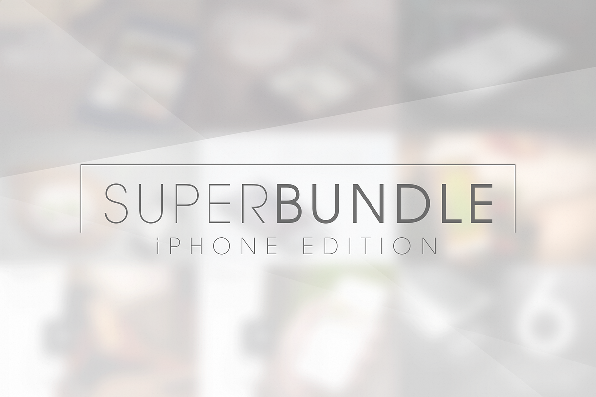 iPhone Mock-Ups: Super Bundle [-75%], an iPhone Mockup by Lucas Alexander (Photo 1 of 11)