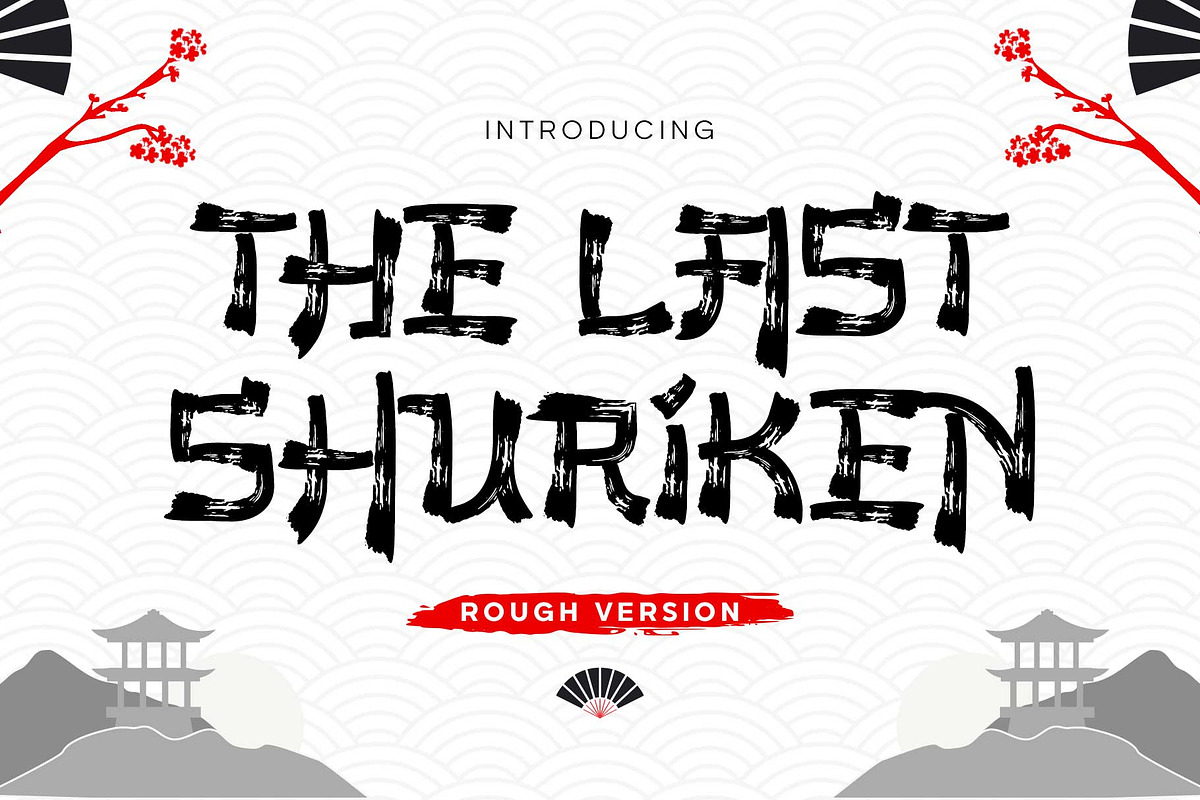 The Last Shuriken - Rough Version, a Handwritten Font by Arterfak Project (Photo 1 of 13)