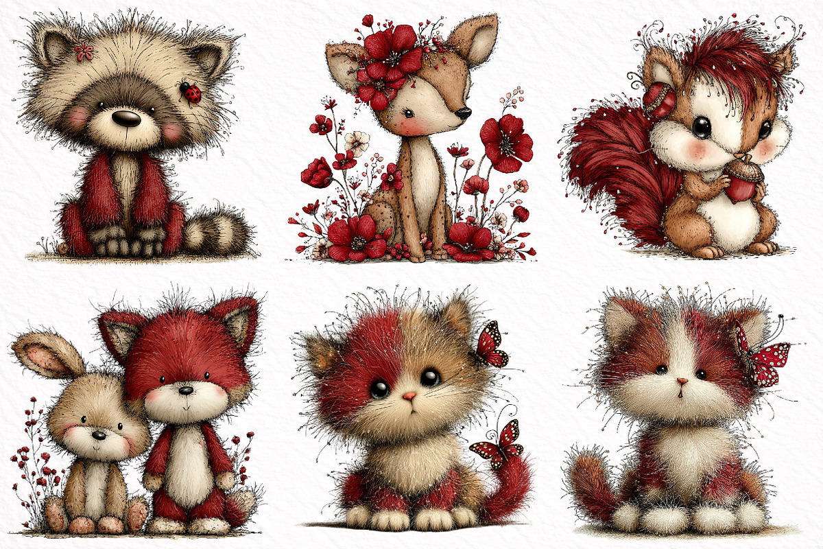 Whimsical Summer Baby Animals Clipar, an Illustration by DreamArtGraphic (Photo 4 of 7)