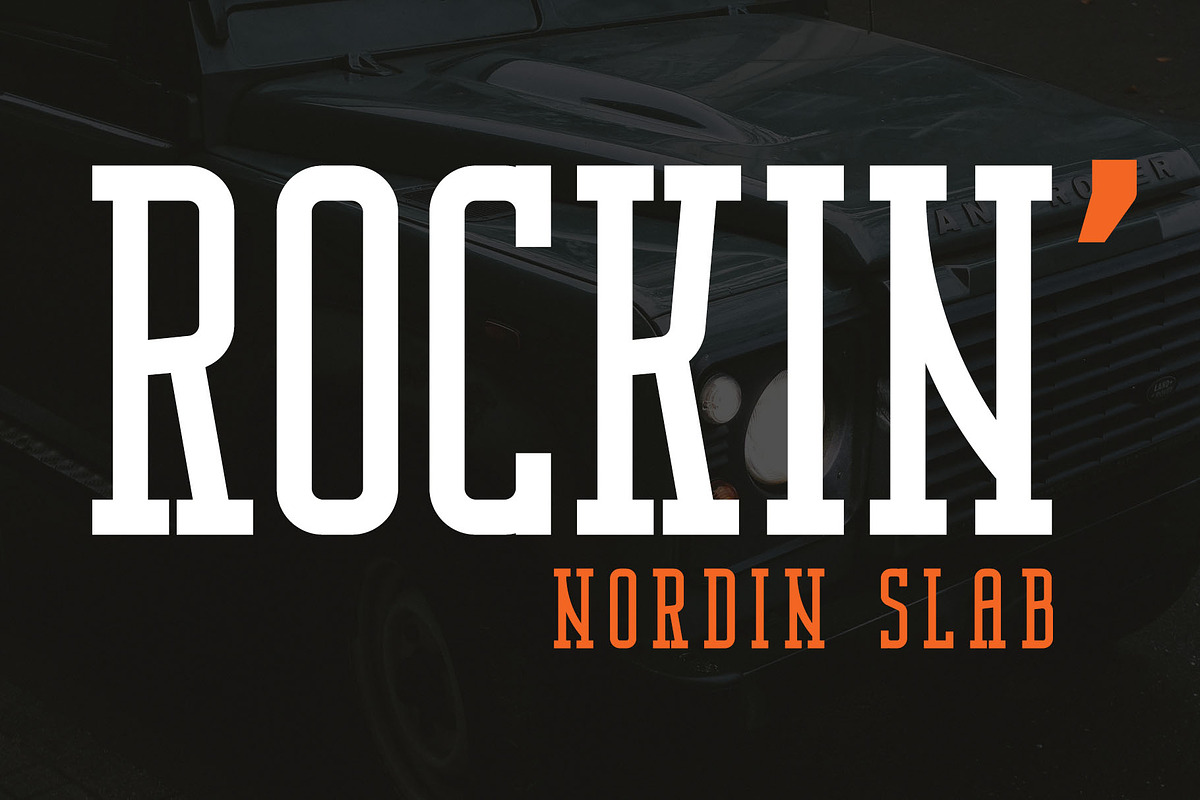 Nordin Slab - Condensed Slab Serif, a Slab Serif Font by Craft Supply Co. (Photo 10 of 16)