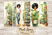 Plant Bookmarks | Bookworm Gift, a Person Illustration by GlamArtZhanna (Thumbnail 1 of 3)