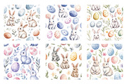 Bunny & Egg Patterns, an Illustration by SinaCreation (Thumbnail 2 of 5)