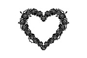 Floral Heart Wreath SVG Bundle, an Illustration by Gaye Art (Thumbnail 11 of 31)