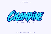 Champine | Display Font