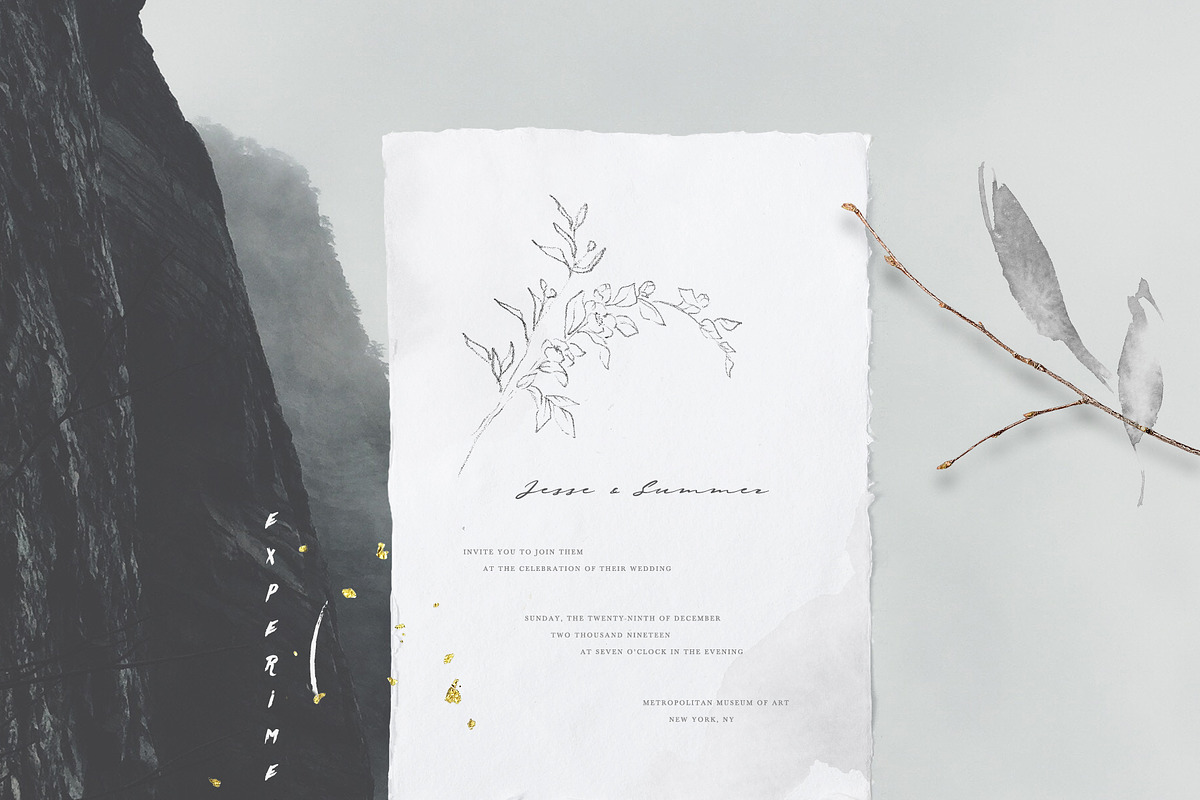 Ikebana Flower Illustrations, a Texture Illustration by Greta Ivy (Photo 3 of 7)