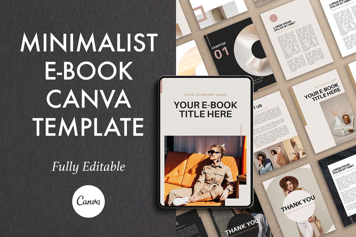 Minimalist Ebook Canva Template, a Marketing Template by 1201AM Design Studio (Photo 1 of 11)