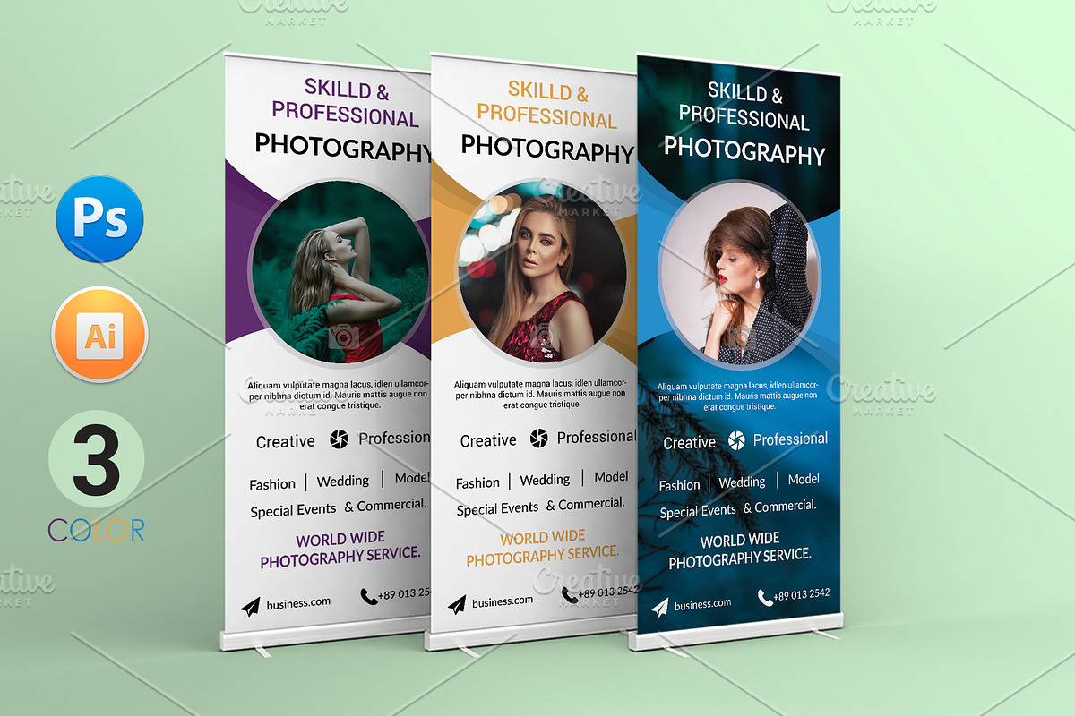Creative Roll up Banner Multi use, a Poster Template by Shishir Khan (Photo 1 of 4)