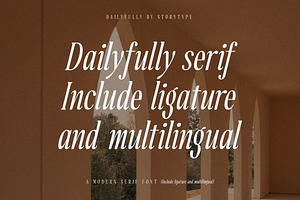 Daily Fully A Modern Serif Font