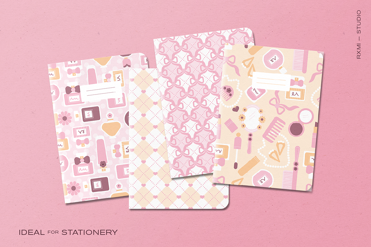 Coquette Feminine Floral Patterns, a Pattern Graphic by Rxmi Studio (Photo 4 of 10)