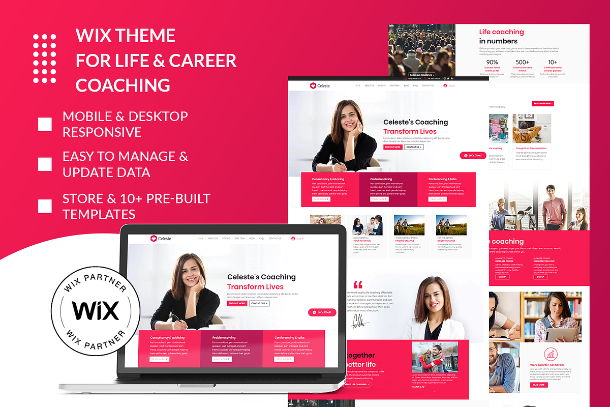 Wix Theme for Life & Career Coaching, a Wix Template by Wix Creative Themes
