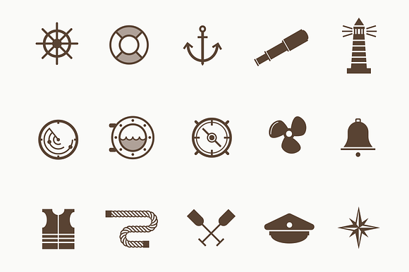 15 Nautical And Boat Icons