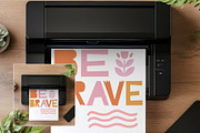 A4 Printer Mockup Printables PR-GR-3, a Household Mockup by Callistemon Creative (Thumbnail 3 of 9)