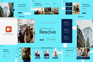 Modern Blue Corporate Pitch Deck, a Presentation Template by Eklip Studio