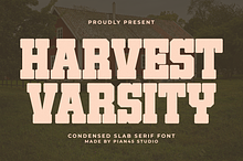 Harvest Varsity - Slab Serif Font